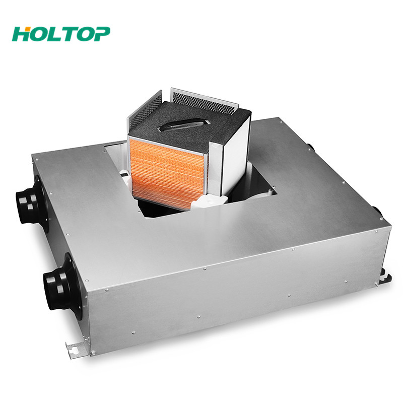 Popular Design for Ceiling Type Fresh Air System - DC Motor Slim Series Residential Suspended Heat Energy Recovery Ventilators (ERVs 150~350 m3/h) – Holtop detail pictures