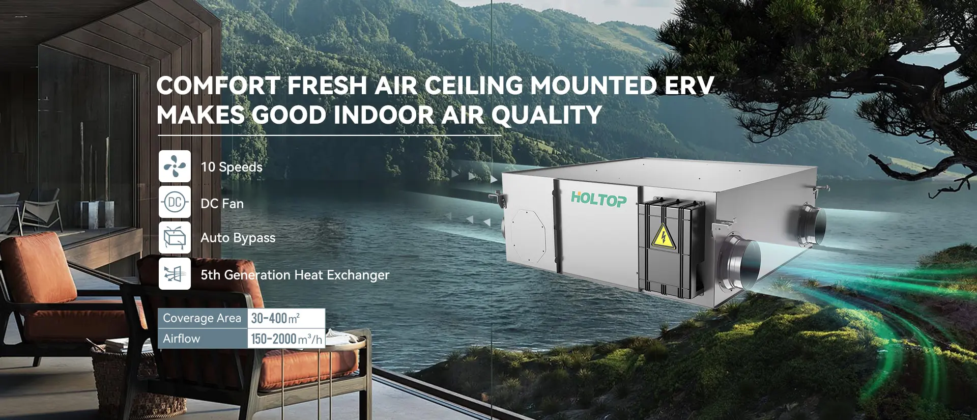 Holtop_comfort_fresh_air_ceiling_suspended_energy_recovery_ventilator_air_heat_recuperator_ERVs_MVHRs