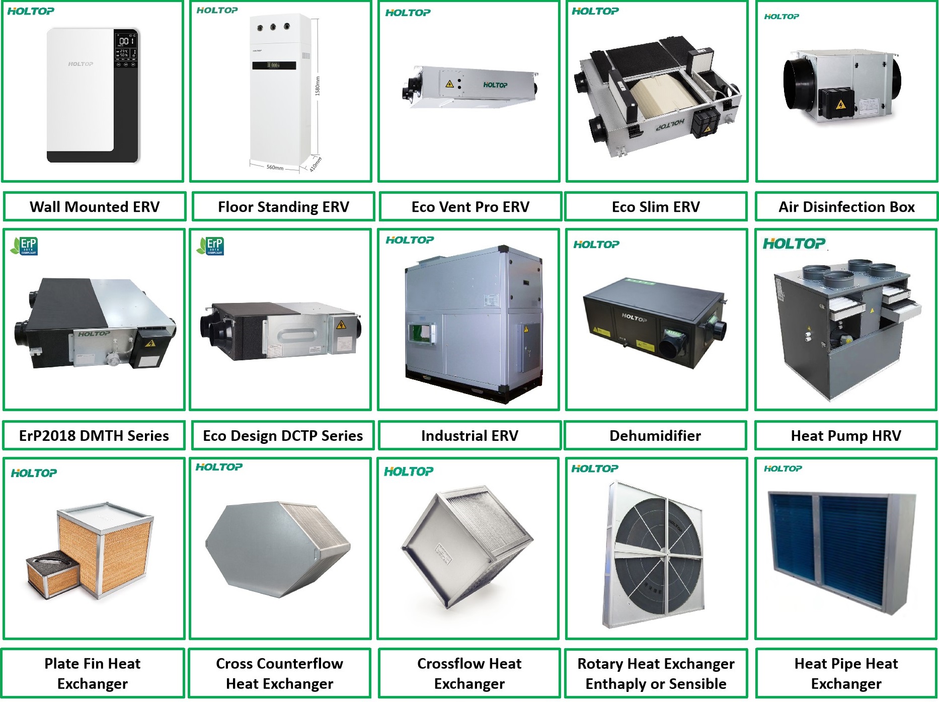 Energy Recovery Ventilator products
